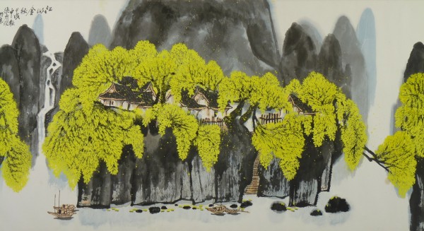 お買い得，新作登場 歩 中国画 張廣俊銘 山水水墨画 扁額 紙本 肉筆(水墨画)｜売買されたオークション情報、yahooの商品情報をアーカイブ公開 - オークファン 水墨画