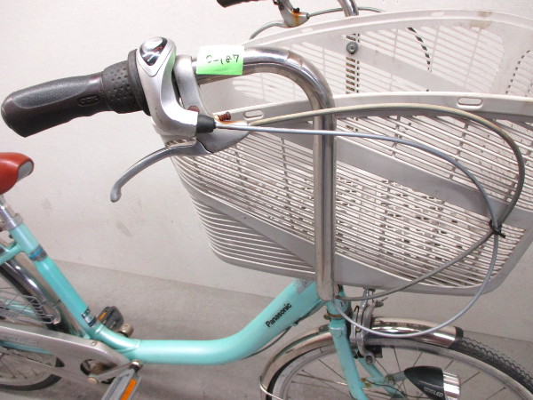 中古パナソニック マミーポケット 大型バスケット自転車[10-187]