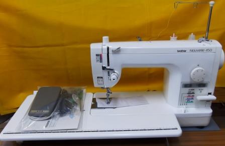 職業用直線本縫いミシン　ブラザー　ヌーベル450　　中古