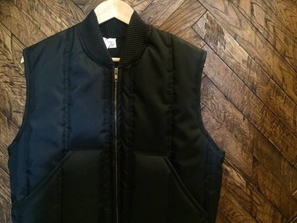 27527デッドストック中綿ナイロンワークベスト