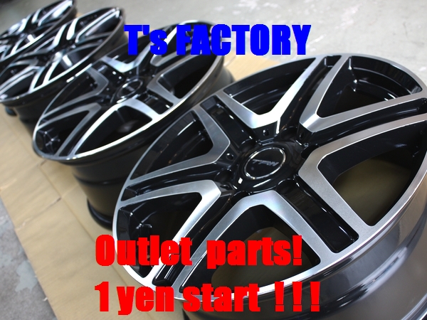 ●訳あり１円～ ハイエース200系 TAW ホイール4本 18インチ BK