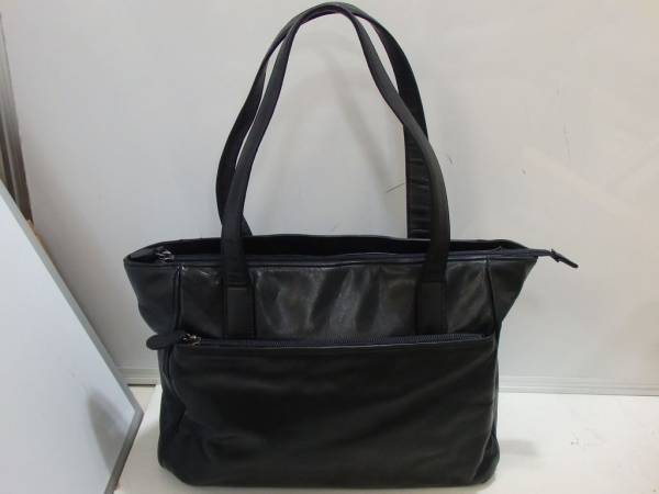 エース ストラヌオボ レザー 本革 ショルダー トートバッグ 黒