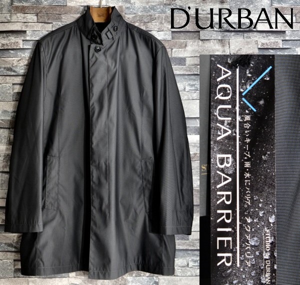 新品*ダーバン*脱着可能ライナー付き撥水スタンドカラーコート*L