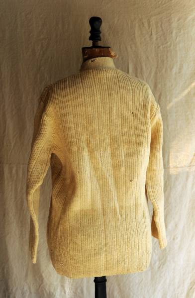 30sフランスヴィンテージハンドニットウールカーディガン コート