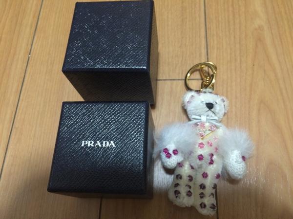 PRADA プラダ クマさんキーリング 超美品！送料250円～ ベア PRADA