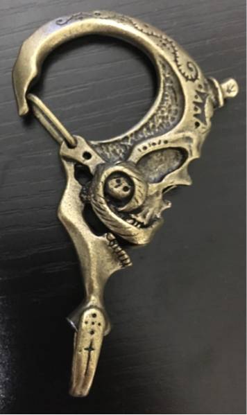 galcia ガルシア BRASS 真鍮 スカル キーホルダー 1円】ガルシア スカルキーフック GALCIA 真鍮 キーホルダー galcia
