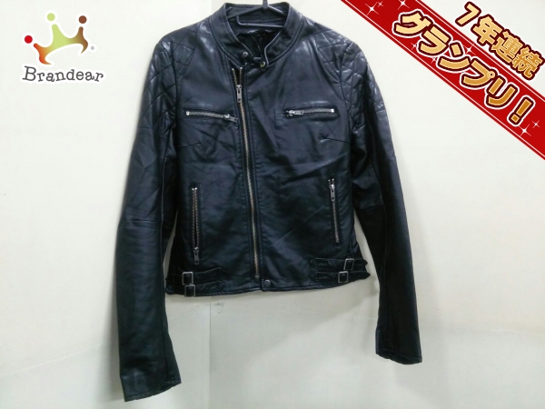 新品マウジーmoussy牛革ラベルダメージデニム27ジーンズ