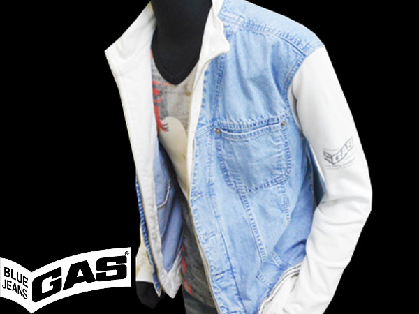 １５８４●ＧＡＳ＜レイヤード風デニムジャケット＞●abc
