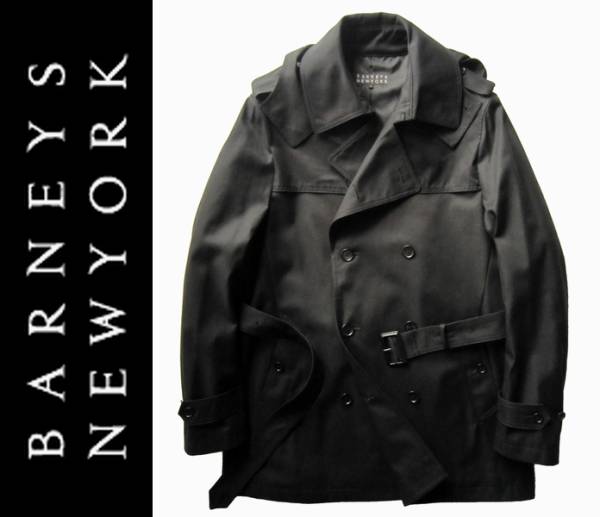◆BARNEYS NY◆2WAYトレンチコート黒M 新品本物