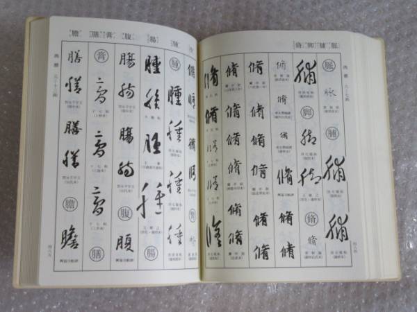 王義之書法字典/杭迫柏樹/二玄社/1987年 初版/定価4，800円 書道