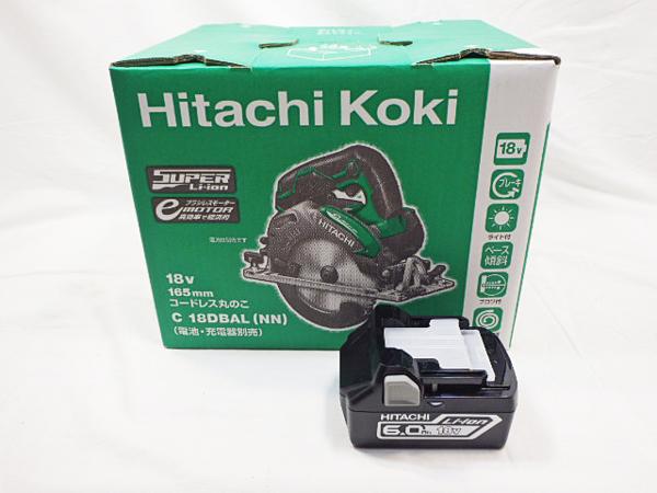 新品 日立 18V コードレス丸のこ C18DBAL(NN)+電池(BSL1860)