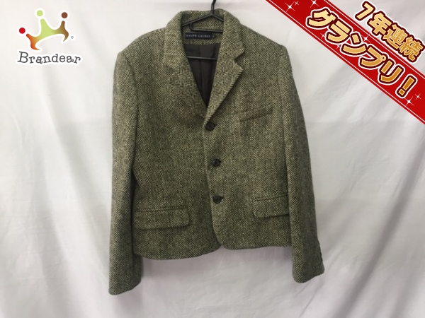 ラルフローレン ジャケット 5ｆ レディース グレー×黒