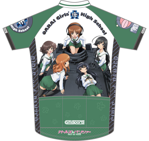 ガールズ＆パンツァー サイクルジャージ中古 ガルパン ガールズ&amp