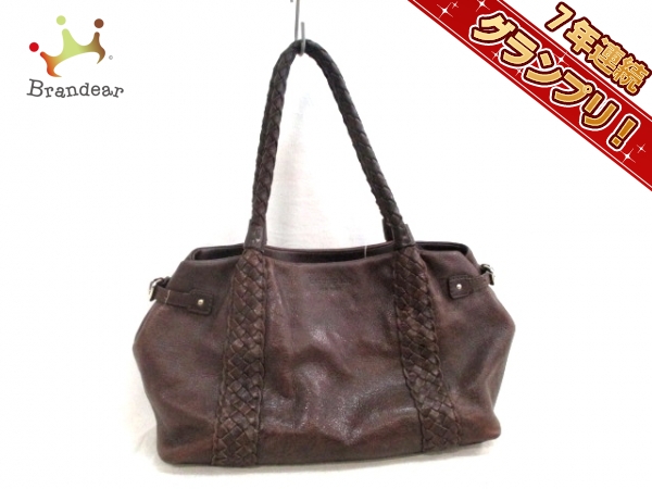 ケイトスペード ショルダーバッグ ダークブラウン レザー