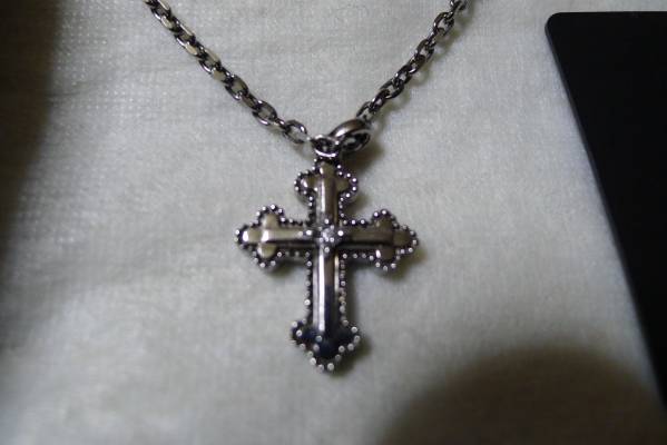 SJX ダイヤモンド クロス ネックレス エスジェーエックス(シルバー  