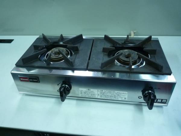 ☆Rinnai業務用ガスコンロ RSB-206SV 都市ガス用 中古品☆