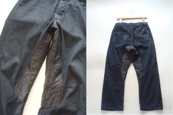 DRKSHDW リックオウエンス レザー切り替えデニムパンツ size30 Rick