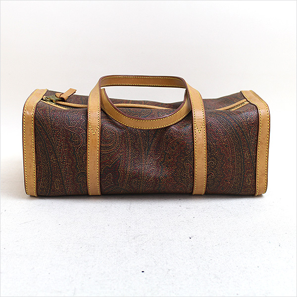 ETRO ペイズリー柄　ハンドバッグ　レザー　ブラウン ブラウン エトロ ペイズリー柄 (エトロ) 中古・古着通販ETRO ETRO