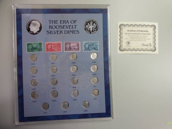 ★ルーズベルトDIM★美品1946~1964★銀貨モーガン・ミント社ya20