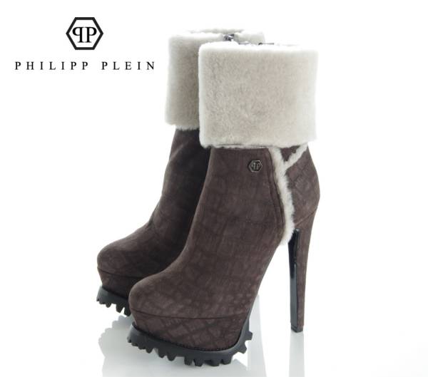 新品 14-15AW PHILIPP PLEIN プラットフォームファーブーツ 36.5
