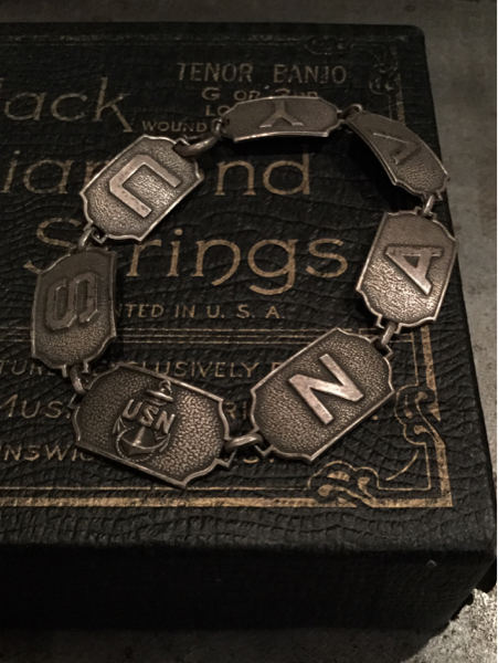 CRAZY CHA！N -エルピスの鎖-(通常版) 40s ヴィンテージ US.NAVY シルバー ブレスレット ミリタリー US.NAVY