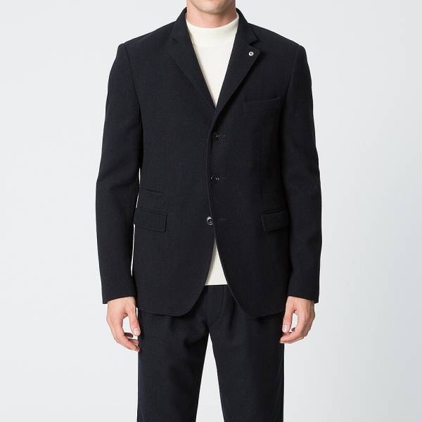 新品＊ユニクロ　ルメール＊ウールカシミヤジャケット」紺S