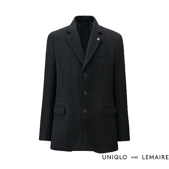 新品＊ユニクロ　ルメール＊ウールカシミヤジャケット」紺S