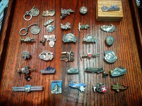 登山バッジ 記念バッチ 観光バッチ まとめて30個 日本百名山