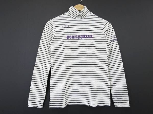 PEARLY GATES パーリーゲイツ ボーダー長袖Tシャツ 1 al1611a