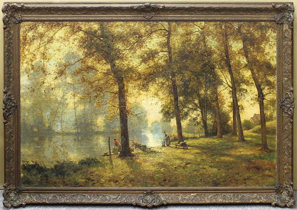 真作保証 リジョロ60号バルビゾン彷彿Benezit三越取扱19世紀画家