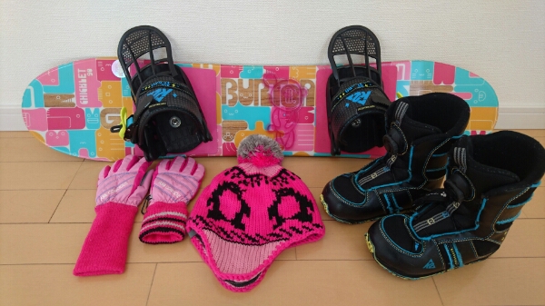 送料無料！BURTONバートン ｋ2 キッズ スノボ 3点セット 中古 90