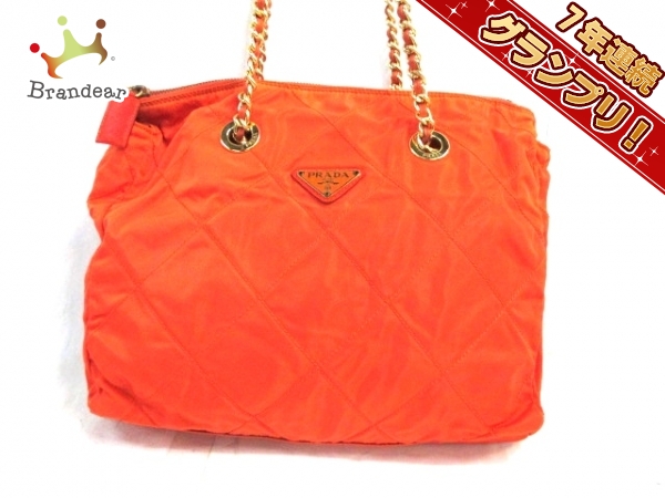 プラダ ショルダーバッグ - オレンジ ナイロン PRADA