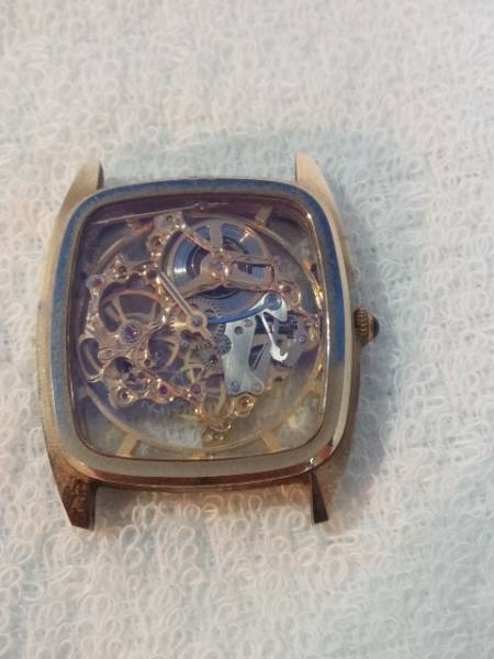 ☆ WALTHAM ウォルサム スケルトン メンズ腕時計