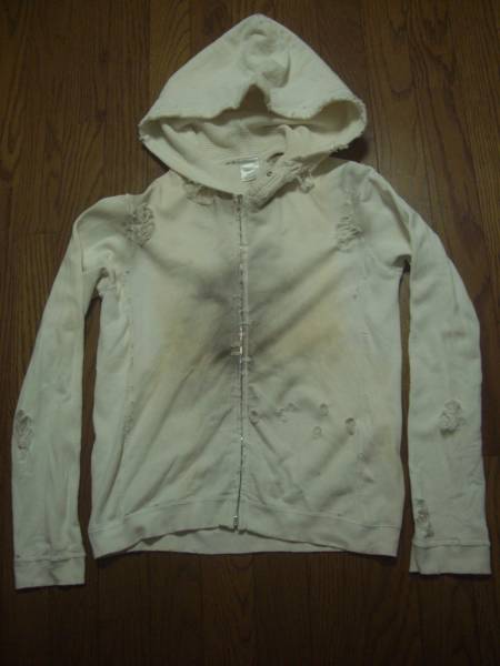 NUMBER (N)INE ナンバーナイン ダメージ加工 パーカー ZIP NINE THS期