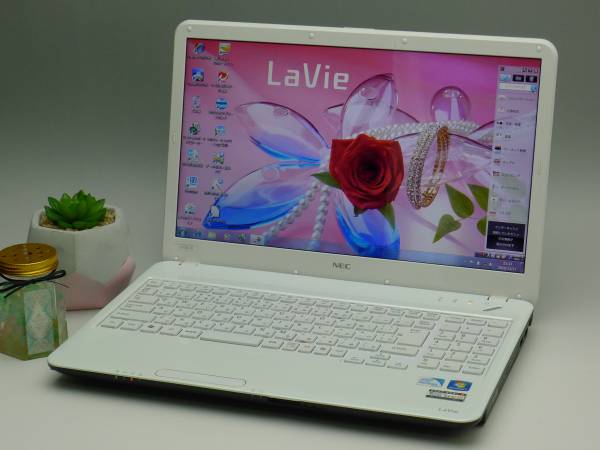 大容量HDD-640GB Wi-Fi有 ホワイト ノートパソコン 15.6型 NEC PC 