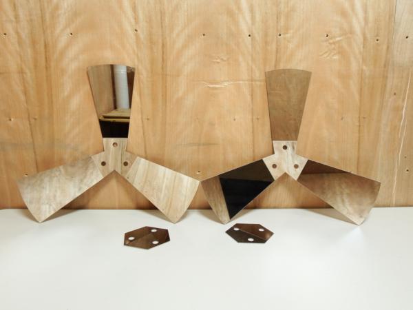 ★★プロペラスピンナー鏡面17.5インチ１セット2枚売り★★