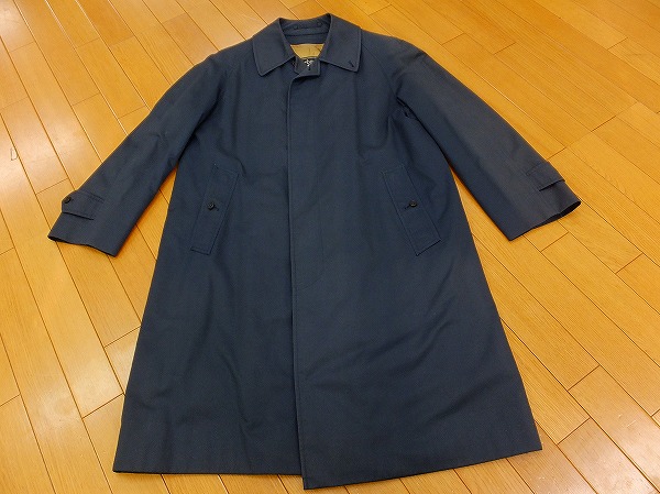 SS267 burberry バーバリー 濃紺ステンカラーコート M 2026年最新