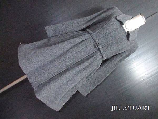 JILLSTUART/ジルスチュアート：羊毛＆アンゴラコート・ベルト付