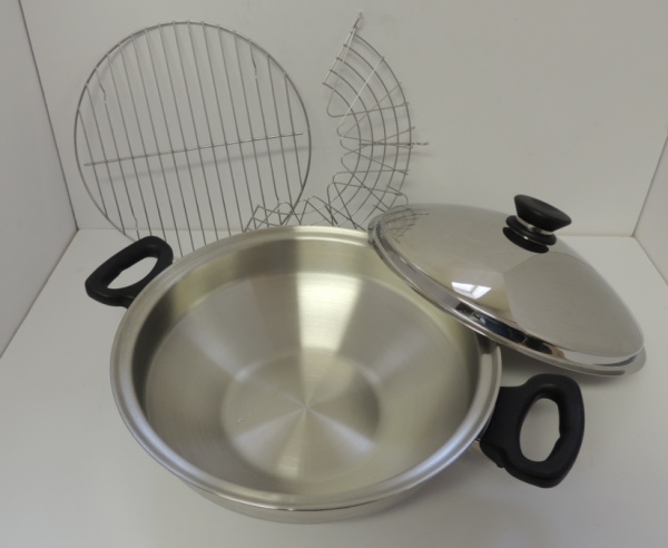 中古 アムウェイ Amway クイーンクック ウォック 網付