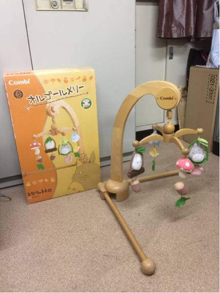 となりのトトロ オルゴールメリー 木製 Combi ブナの木 良品 となりの