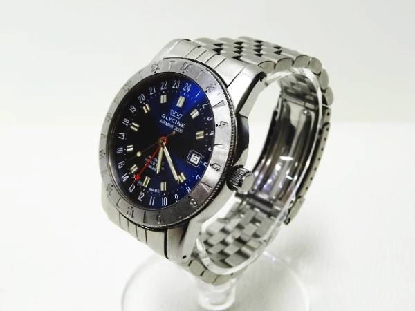 グリシン エアーマン 2000 腕時計 ウォッチ 自動巻き GMT デイト