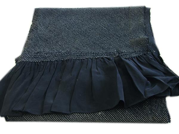 男性用 紺色 総絞り 兵児帯 正絹 未使用品 Eｍ041★