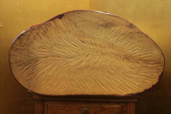 木彫・仏像　【古木彩色観音胸像】　天津・鮑歐政作