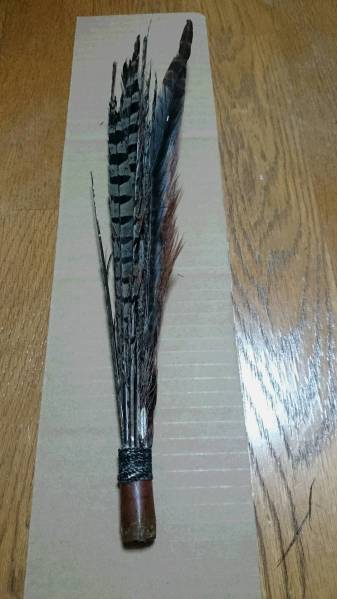 雉羽根頭立 兜 甲冑 鎧 前立 三斎流 ジャンク品 孔雀 【公式通販】