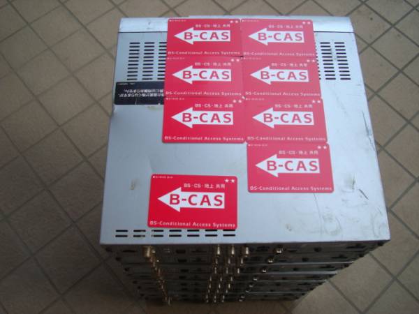 中古チューナー[8台セット]　赤　M番　☆☆二つB-CASカード