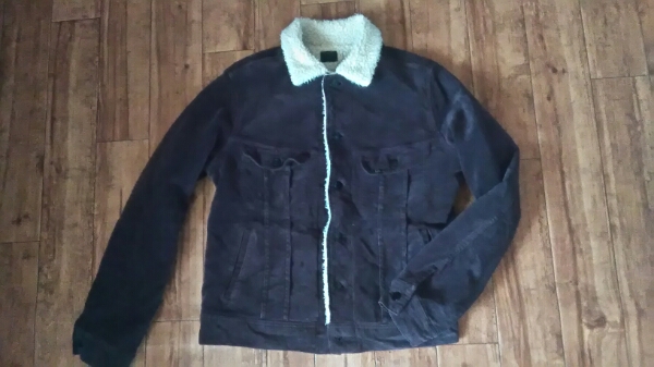 LEE ライダース　ボア　コーデュロイ ジャケットブラック　　L