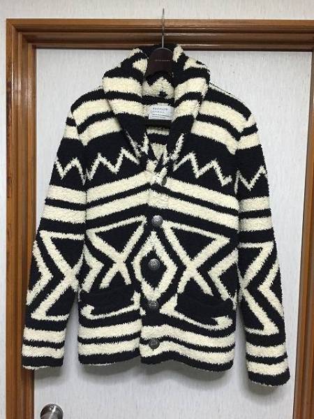 3 美品 BAYFLOW シャギーオルテガ ショール カーディガン