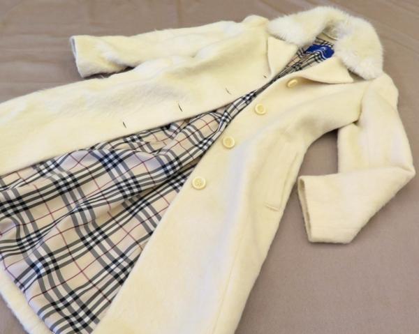 正規品 バーバリーブルーレーベル コート サイズ38 アイボリー 新品