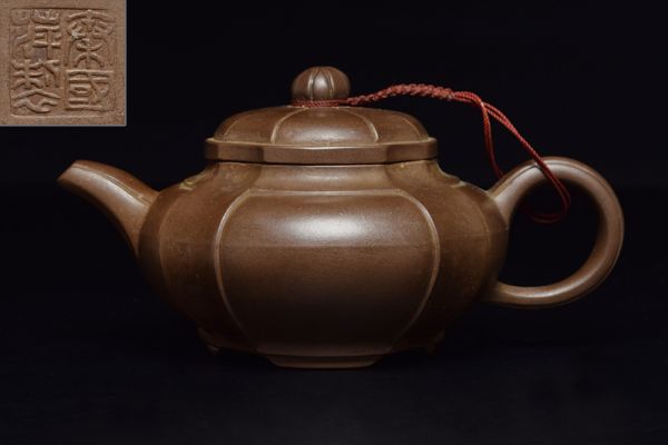 航】初だし 中国古玩 景徳鎮 黄釉 粉彩 花文 煎茶碗 五客