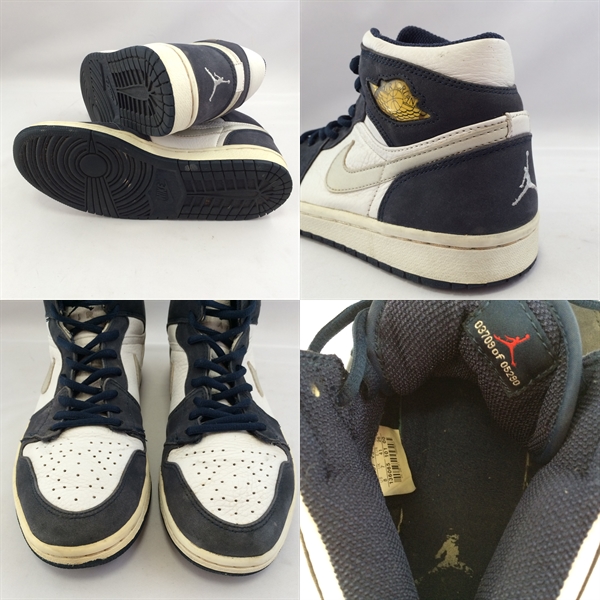 NIKE ナイキ AIR JORDAN 1 RETRO+PLUS 136065-101 紺×白 26.0cm